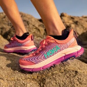 Hoka One One Mafate Speed 4 Sz 8 In Camellia Peach Parfait